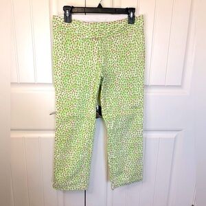 Lilly Pulitzer Bailey Capri Stretch Leopard Cropped Pants Size 2 On The …